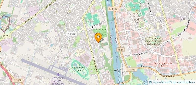 localisation de l'entreprise SCI JLAB  LE PASSAGE