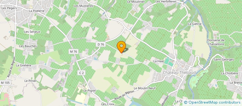 localisation de l'entreprise SCI JLAM  CHATEAU-THEBAUD