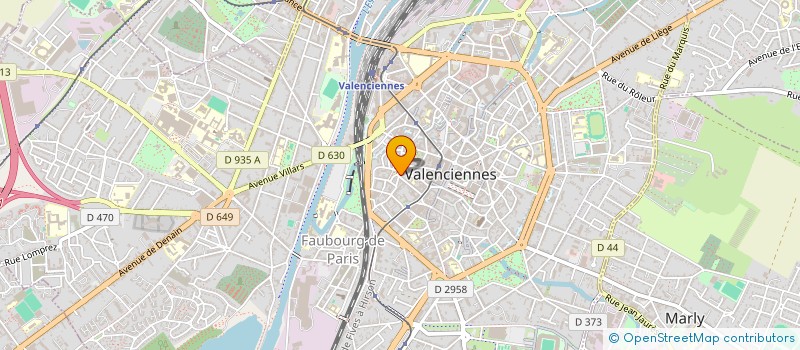 localisation de l'entreprise SCI JLB  VALENCIENNES