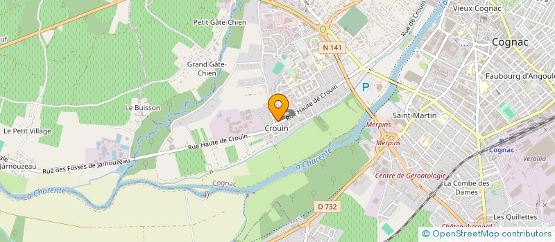 localisation de l'entreprise SCI JLB à COGNAC