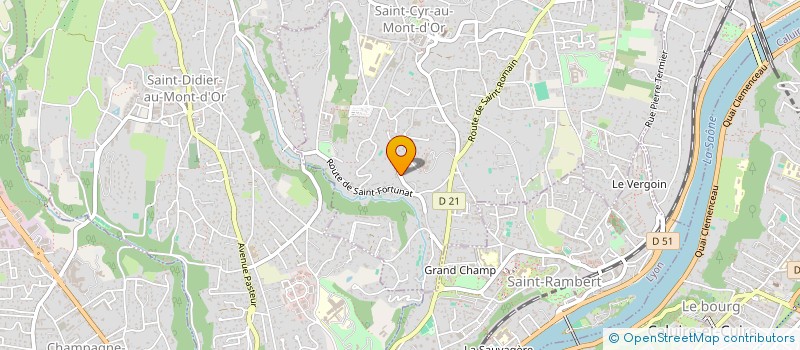 localisation de l'entreprise SCI JLB JAURES  SAINT-CYR-AU-MONT-D'OR