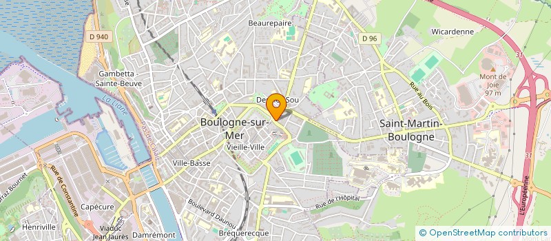 localisation de l'entreprise SCI JLBCM  BOULOGNE SUR MER