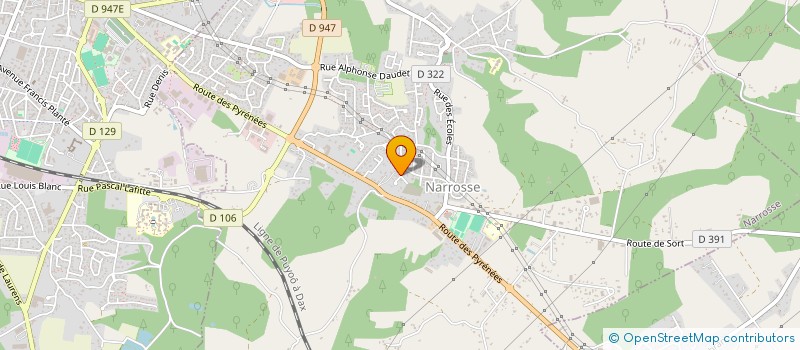 localisation de l'entreprise SCI JLBG  NARROSSE