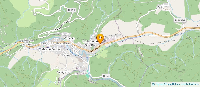 localisation de l'entreprise SCI JLC  LABASTIDE-ROUAIROUX