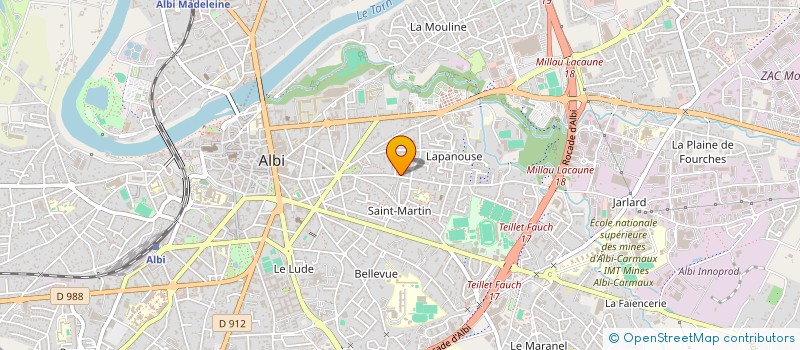 localisation de l'entreprise SCI JLC à ALBI