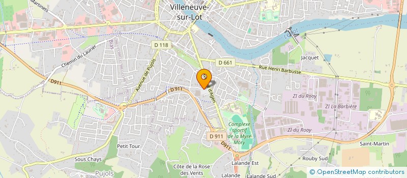 localisation de l'entreprise SCI JLC RP  VILLENEUVE SUR LOT