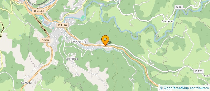 localisation de l'entreprise SCI JLCB à LAGUENNE-SUR-AVALOUZE