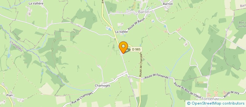 localisation de l'entreprise SCI JLCP  BARON