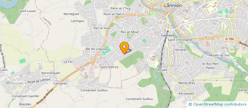 localisation de l'entreprise SCI JLCS  LANNION