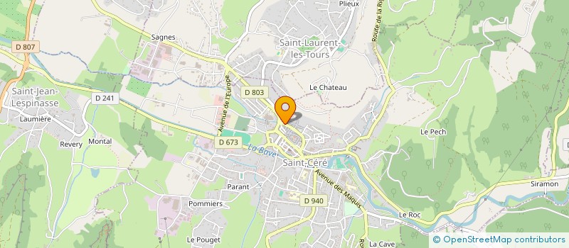 localisation de l'entreprise SCI JLCV  SAINT-CERE