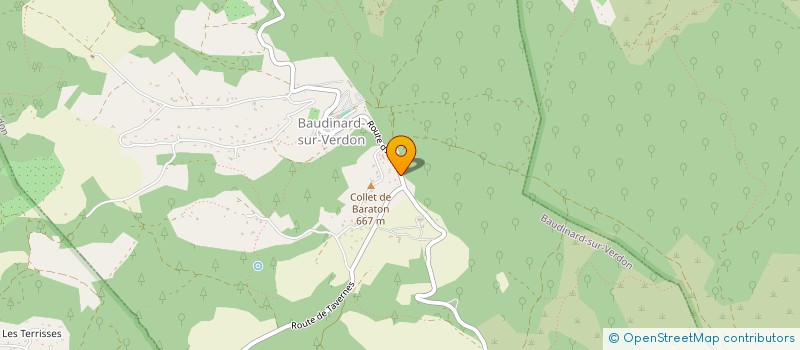 localisation de l'entreprise SCI JLE  BAUDINARD-SUR-VERDON