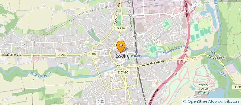 localisation de l'entreprise SCI JLEN  ISSOIRE