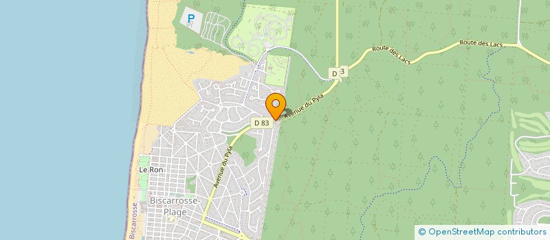 localisation de l'entreprise SCI JLF II  BISCARROSSE