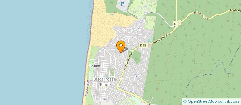 localisation de l'entreprise SCI JLF3  BISCARROSSE