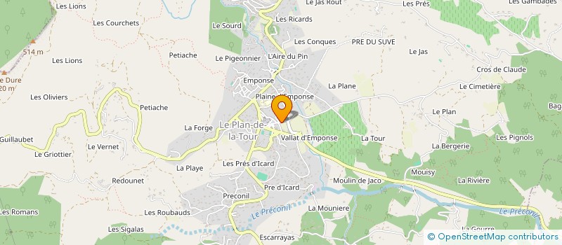 localisation de l'entreprise SCI JLG à SAINTE-MAXIME