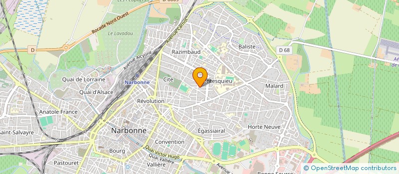 localisation de l'entreprise SCI JLG à NARBONNE