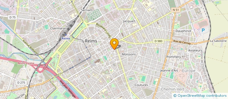 localisation de l'entreprise SCI JLG  REIMS