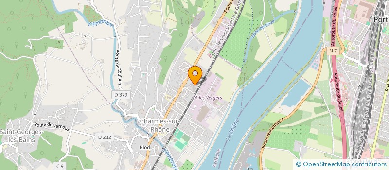 localisation de l'entreprise SCI JLG  CHARMES-SUR-RHONE