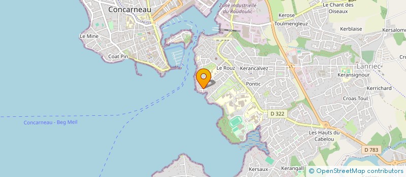 localisation de l'entreprise SCI JLG ET ASSOCIES  CONCARNEAU