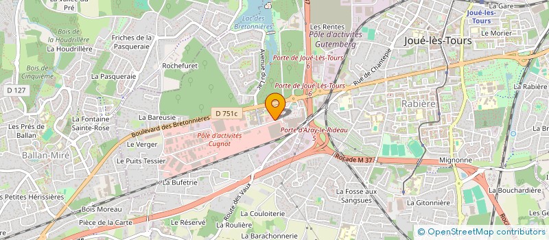 localisation de l'entreprise SCI JLGD  JOUE-LES-TOURS