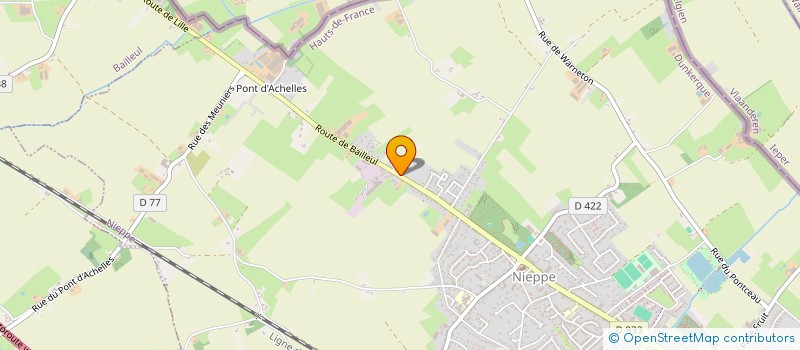 localisation de l'entreprise SCI JLGV  NIEPPE