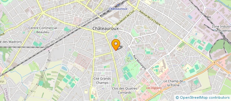 localisation de l'entreprise SCI JLH à CHATEAUROUX