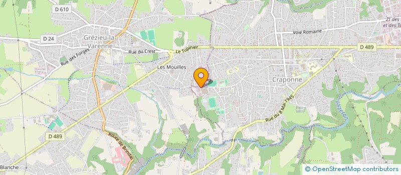 localisation de l'entreprise SCI JLI  CRAPONNE