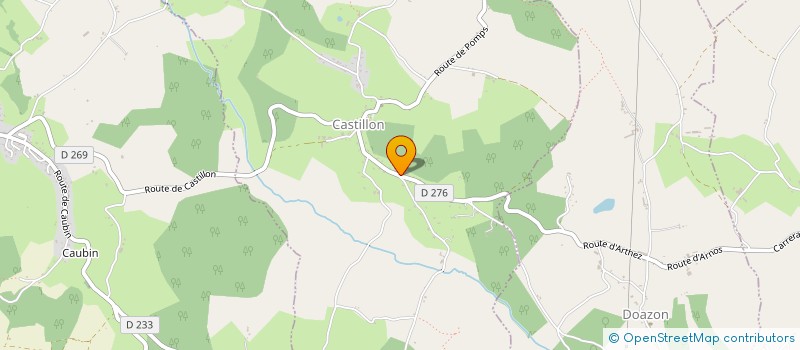 localisation de l'entreprise SCI JLJL  CASTILLON (CANTON D'ARTHEZ-DE-BEARN)