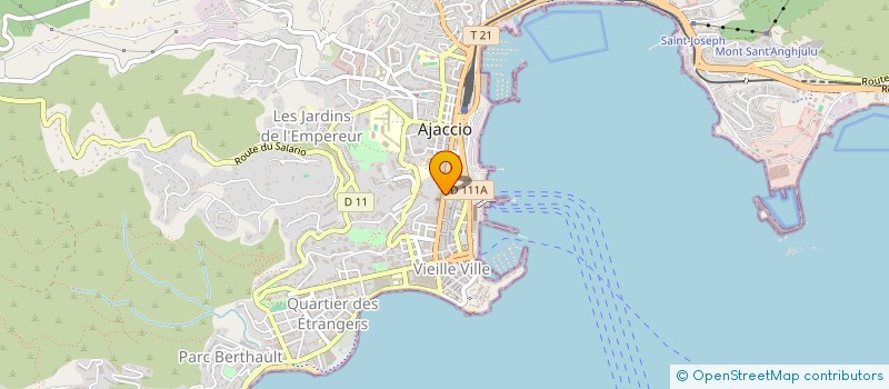 localisation de l'entreprise SCI JLJT  AJACCIO