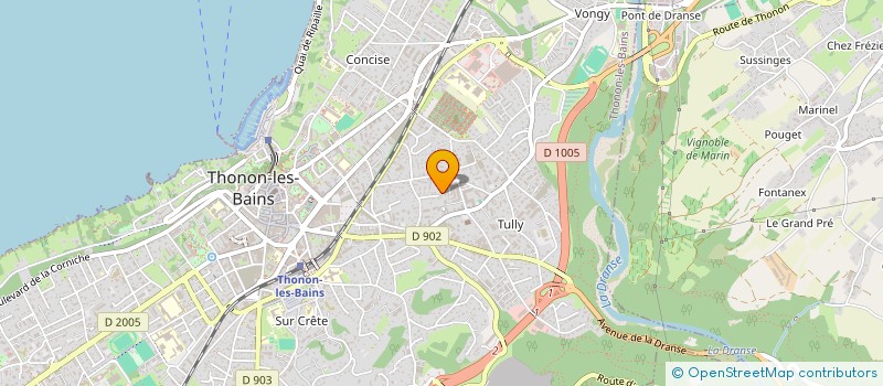 localisation de l'entreprise SCI JLKH PROMOS à THONON-LES-BAINS