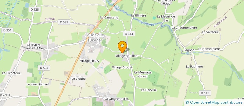 localisation de l'entreprise SCI JLKN  COUDEVILLE-SUR-MER