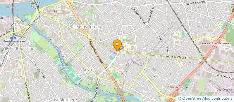 localisation de l'entreprise SCI JLLG  NANTES