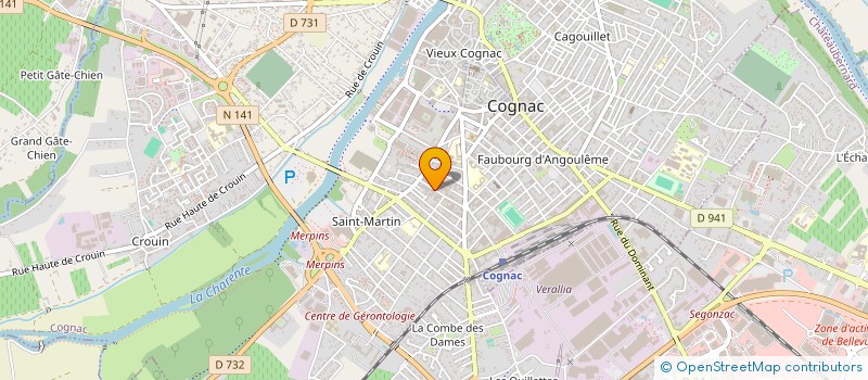 localisation de l'entreprise SCI JLLR à COGNAC