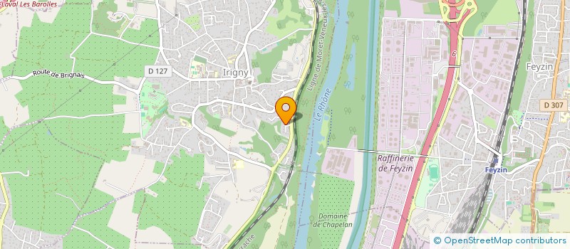 localisation de l'entreprise SCI JLM  IRIGNY