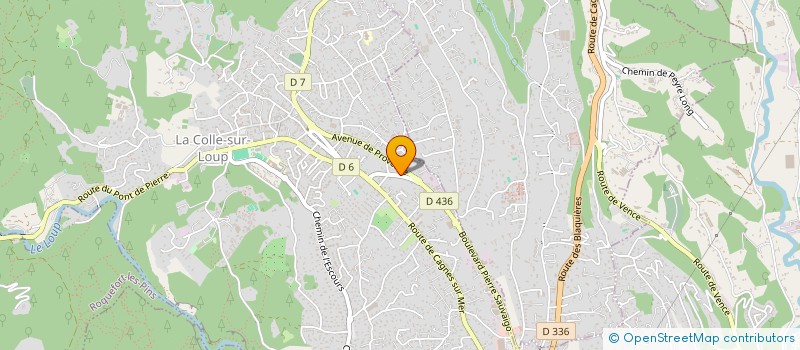 localisation de l'entreprise SCI JLM  LA COLLE-SUR-LOUP