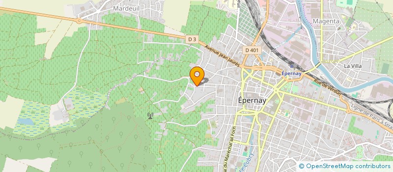 localisation de l'entreprise SCI JLM  EPERNAY
