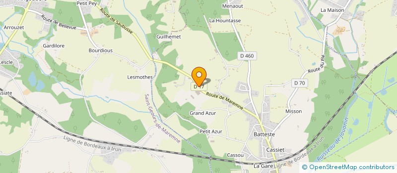 localisation de l'entreprise SCI JLM  SAUBUSSE