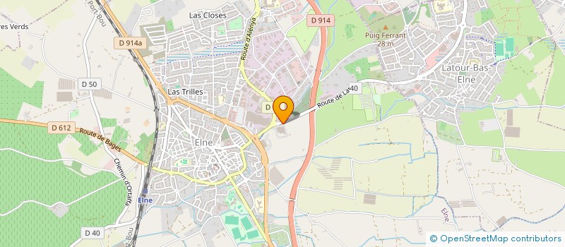 localisation de l'entreprise SCI JLM  ELNE