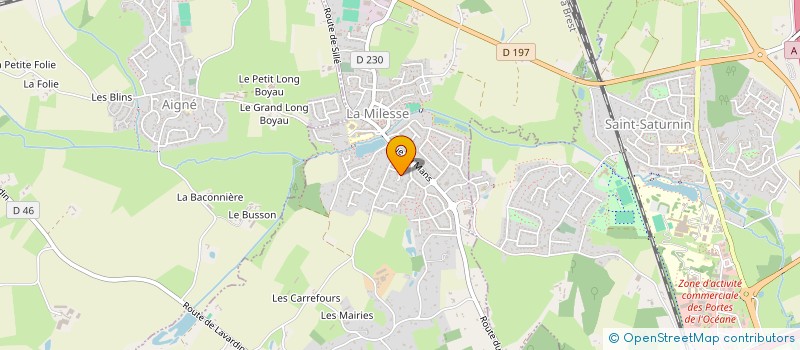 localisation de l'entreprise SCI JLMG  LA CHAPELLE SAINT AUBIN