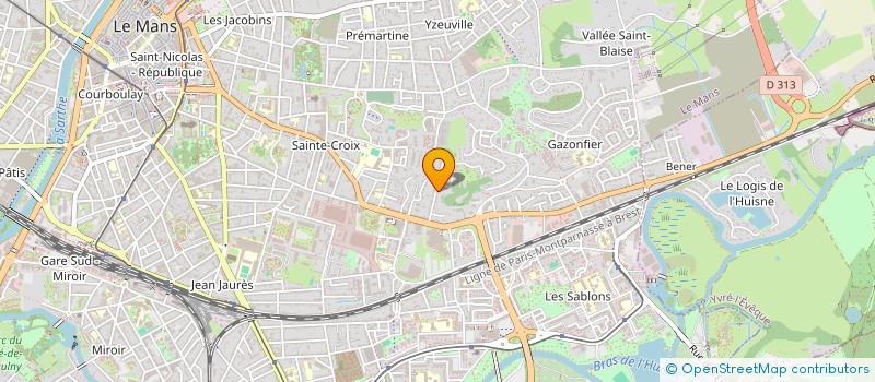 localisation de l'entreprise SCI JLMP  LE MANS