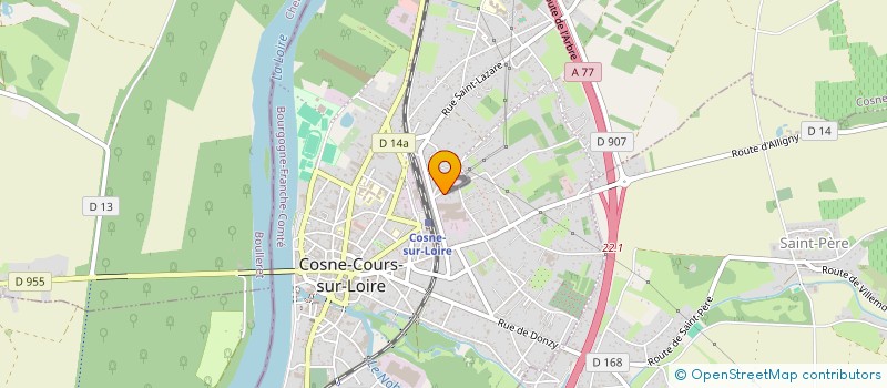 localisation de l'entreprise SCI JLMPC à COSNE-COURS-SUR-LOIRE