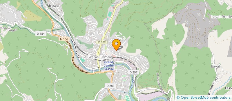 localisation de l'entreprise SCI JLN  LA GRAND-COMBE