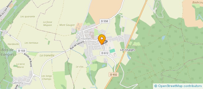 localisation de l'entreprise SCI JLNP  CRISOLLES