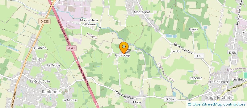 localisation de l'entreprise SCI JLO à REPLONGES
