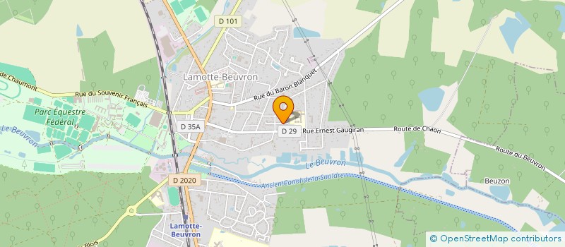 localisation de l'entreprise SCI JLOM  LAMOTTE-BEUVRON