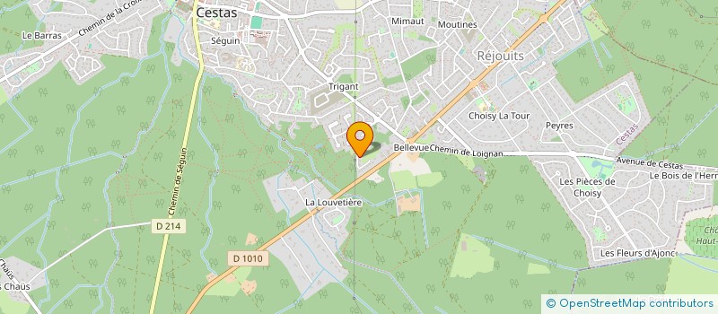 localisation de l'entreprise SCI JLOTR  CESTAS