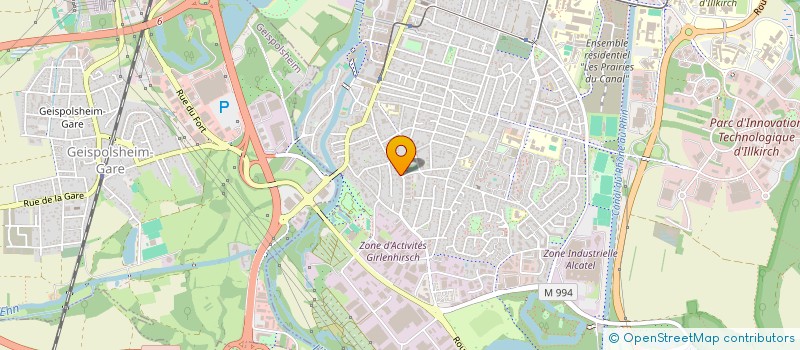localisation de l'entreprise SCI JLP  ILLKIRCH-GRAFFENSTADEN