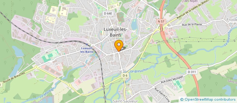 localisation de l'entreprise SCI JLP à LUXEUIL-LES-BAINS