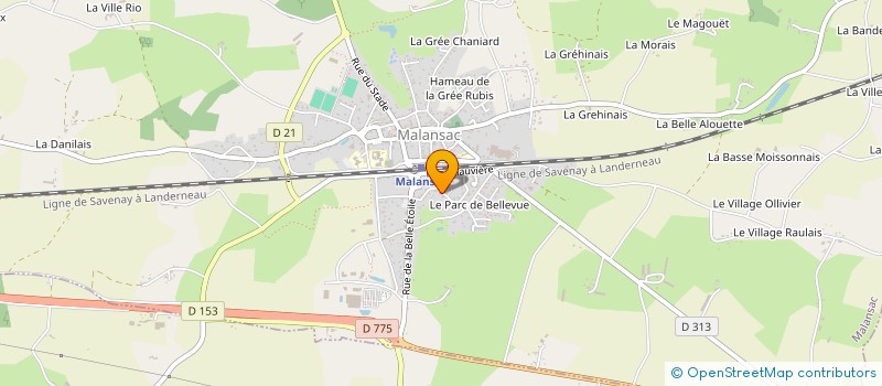 localisation de l'entreprise SCI JLP  MALANSAC