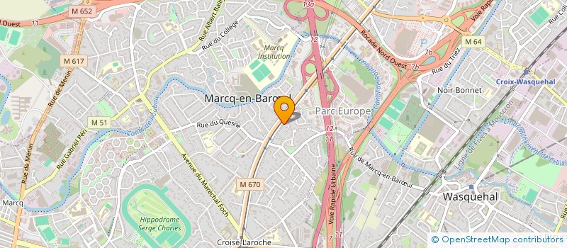 localisation de l'entreprise SCI JLP1 à MARCQ-EN-BARŒUL